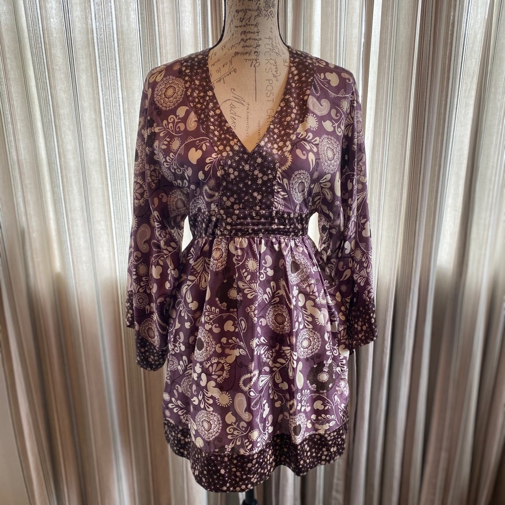 100% silk, dress/tunic, EXPRESS